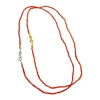 Necklace with baroque tubes